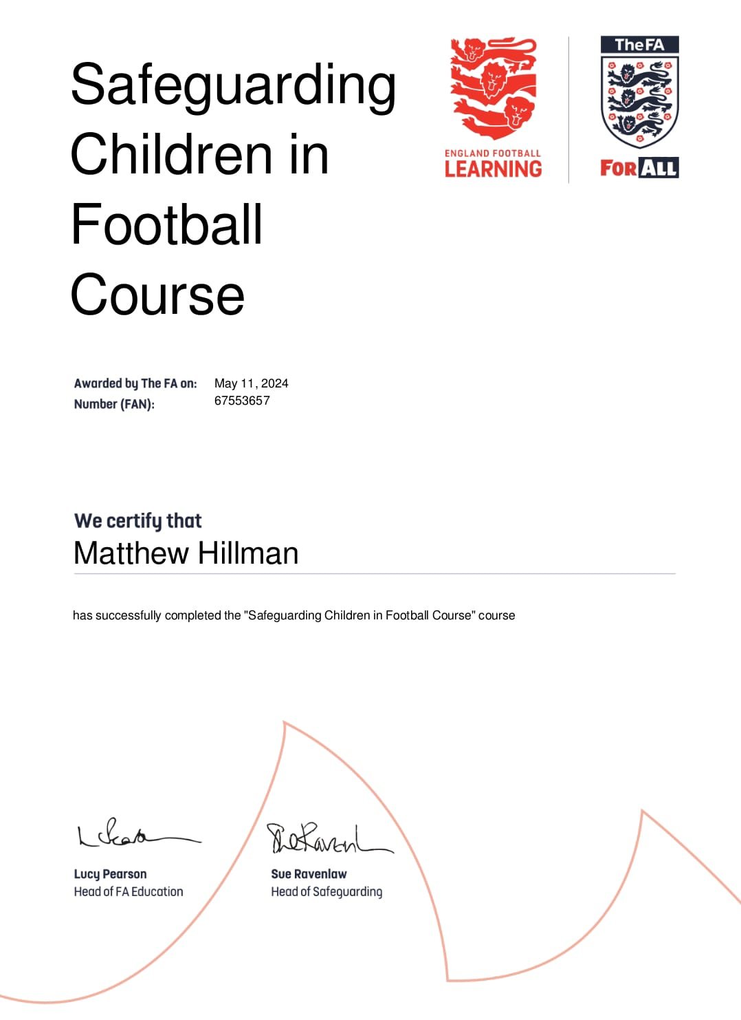 FA Safeguarding Children in Football